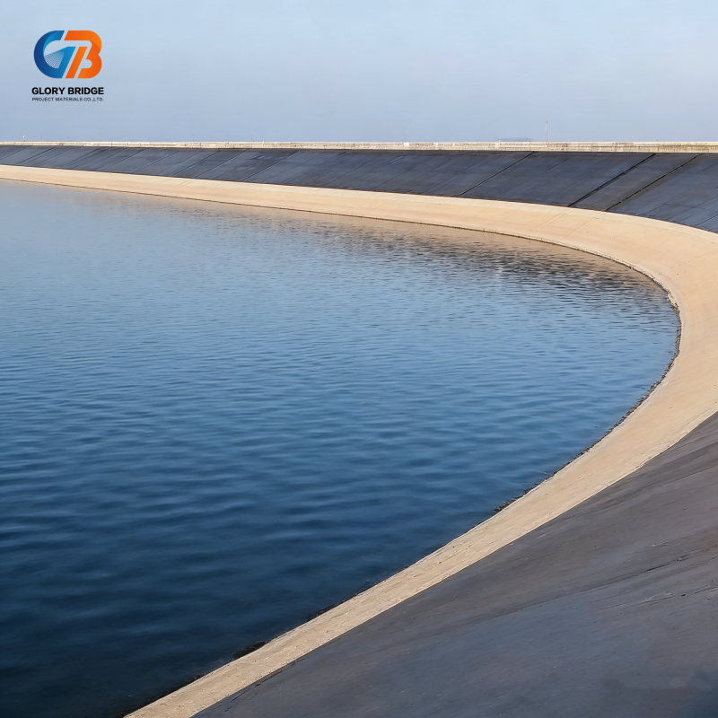 ASTM Standard Industrial Impermeable Pond Liner Anti-UV Black Double Smooth HDPE Geomembrane Sheet for Fish Farm Shrimp Farm Dam