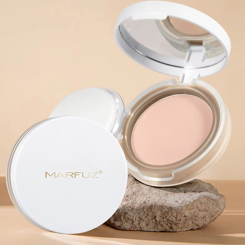 OEM MARFUZ Wholesale Soft Lock Oil Control Makeup Waterproof Velvet Concealer Setting Powder
