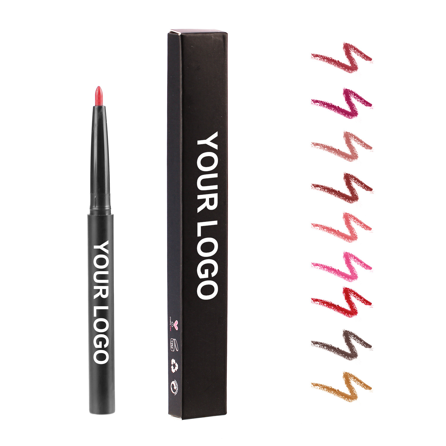 Wholesale High Pigment Waterproof Color-Resistant Lip Liner Pencil Private Label Smooth Creamy Long Lasting Lip Pen Wholesale