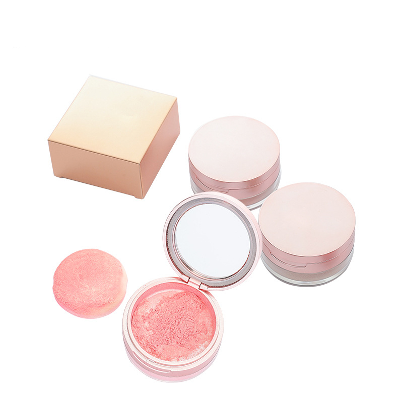 Shimmer Super Flash Long Lasting Oil Control Brighten Whitening Shiny Loose Highlighter Fine Powder Packaging Puff for All Types