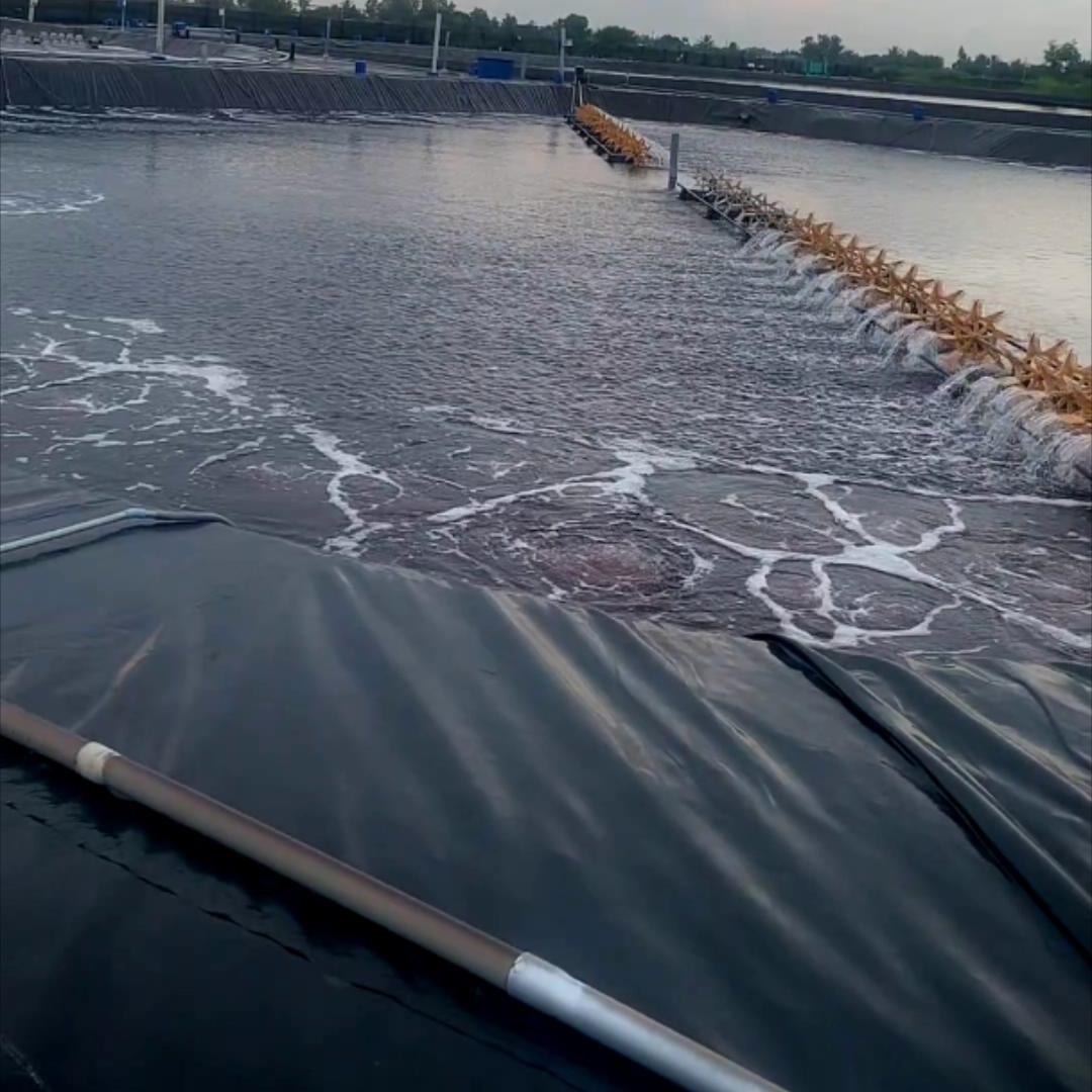 0.5-3mm UV Resistant HDPE LLDPE Waterproof Geomembrane Pond Liner for Salt Farms, Landfills &amp; Artificial Lake
