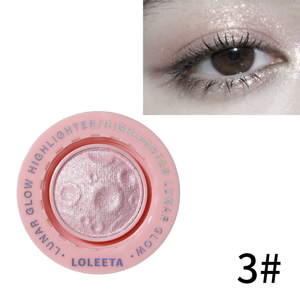 Little Luminous Planet Highlighter Powder Face Brightening 3D Contouring Flashing Fine Shimmer China Made Model 6030
