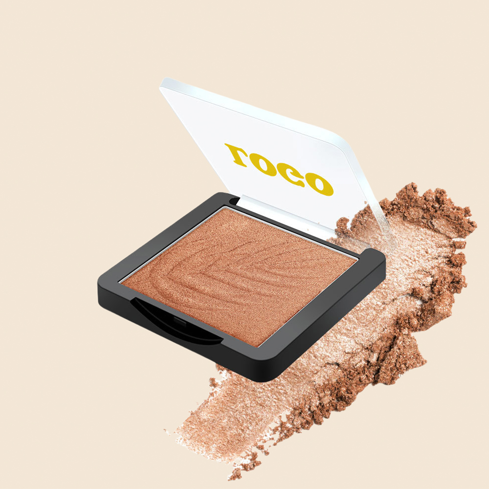 Wholesale Best-selling Multi-Colored Pressed Powder Highlighter Facial Makeup with Shimmering and Silky Finish