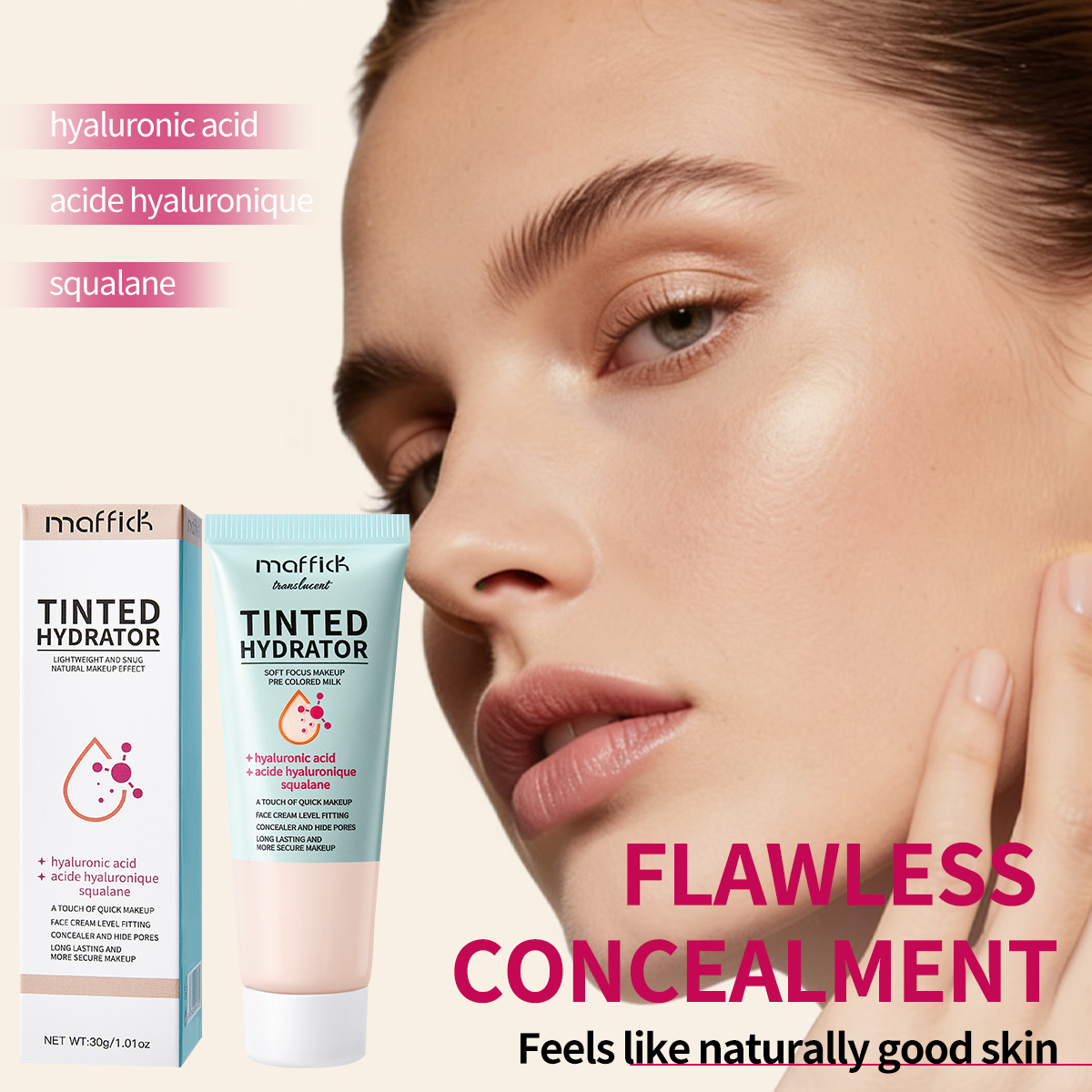 Maffick Private Label Vegan Concealer Cream Face Primer Transparent Moisturizing Makeup Base Custom Logo Pore Invisible