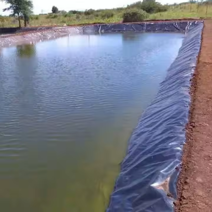 HDPE Geomembrane Liners for Spirulina Aqua Culture Ponds 0.5mm 1mm 2mm Geomembrane for Salt Field Dam Liner