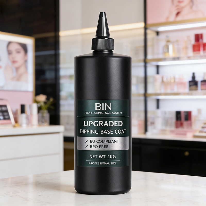 BIN Upgraded High Quality Matte Dip Liquid Non-Toxic Eco-Friendly No Yellow Long Lasting Base Top Coat