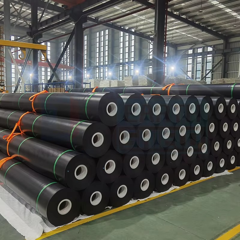 Black Green 1.5mm HDPE Geomembrane Eco-Friendly Durable Anti-UV Waterproof Fish Farm Dam Pond Landfill Liner Roll