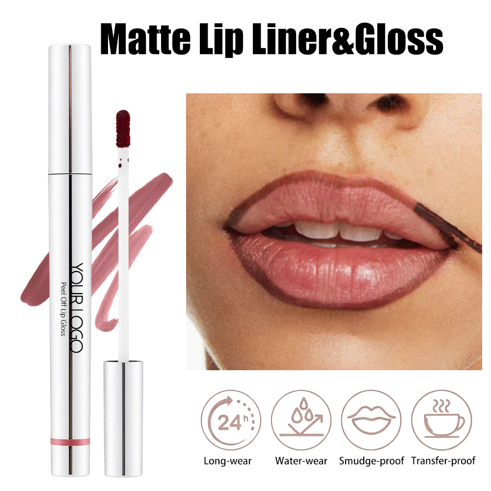 Wholesale Private Label Peel Off Lip Tint Stain 5 Colors Long Lasting Smudge-proof Non-transfer Peel Off Lip Gloss