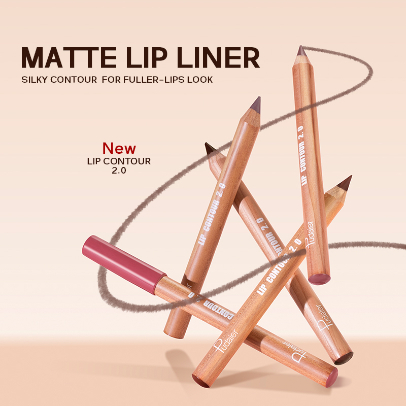 Wholesale Lip Contour Waterproof Matte Lip Liner Smooth High Pigmented Creamy Lipliner Pen OEM Makeup Private Label Free Sample