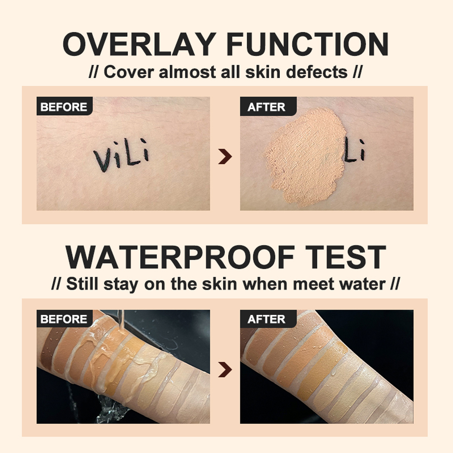 Waterproof and Matte Foundation for Black Skin