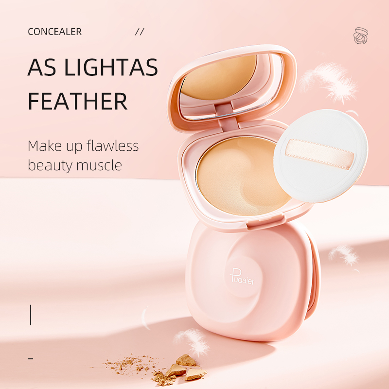 Free Sample OEM Wholesale Makeup Baking Powder Makeup Matte Compact Pressed Powder Waterproof Full Coverage Setting Face Powder
