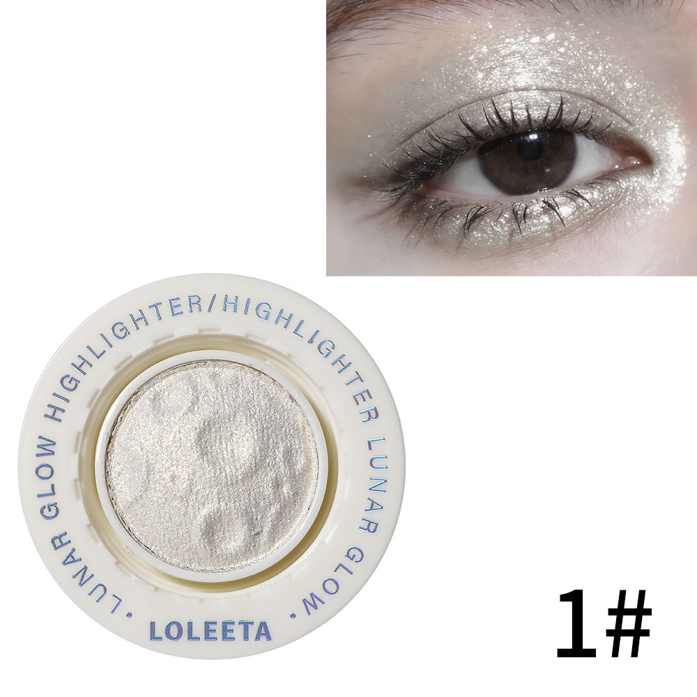 Little Luminous Planet Highlighter Powder Face Brightening 3D Contouring Flashing Fine Shimmer China Made Model 6030