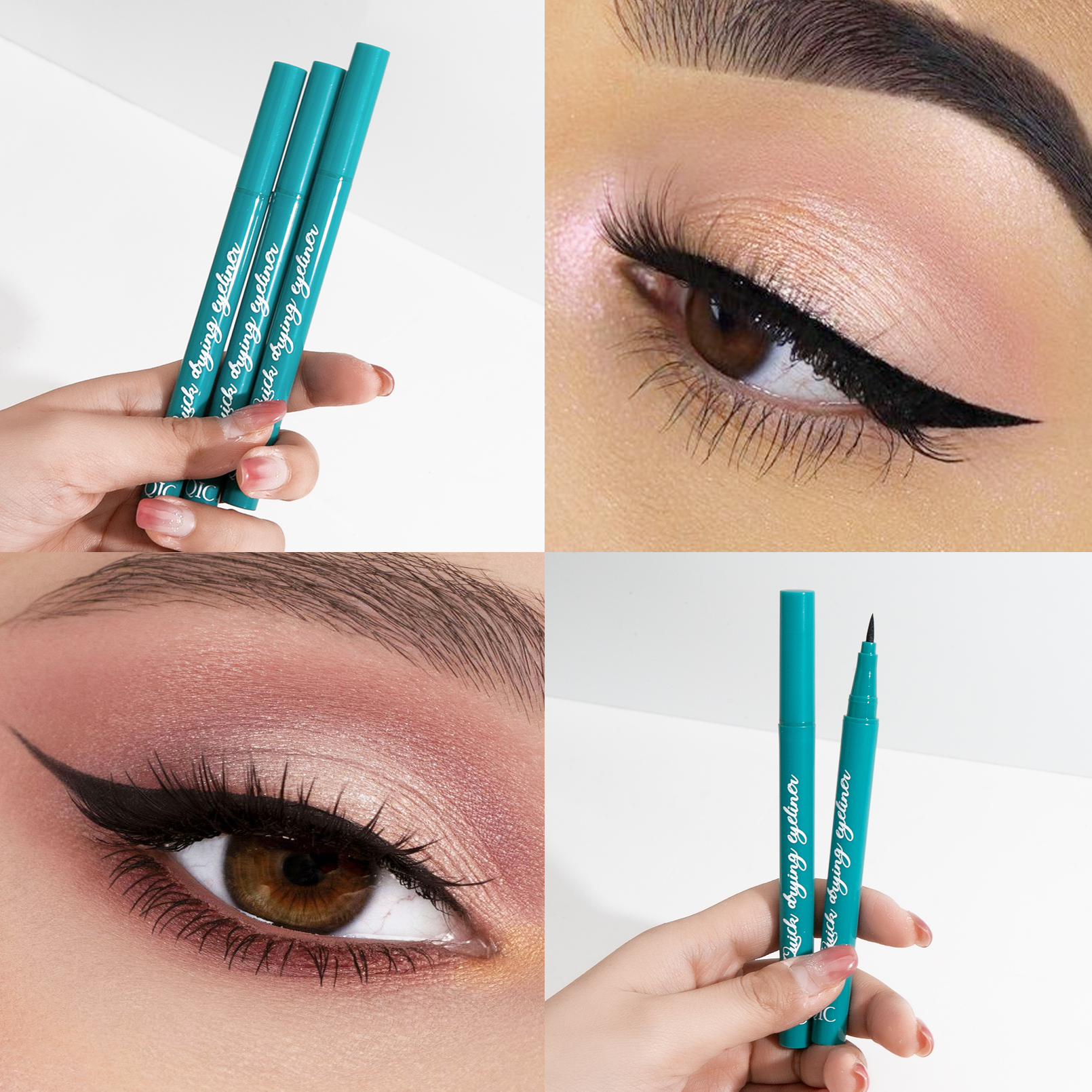 Black Mineral Liquid Eyeliner Pen Waterproof Quick Dry Natural Eye Liner Pencil Long-Lasting Makeup Cosmetic