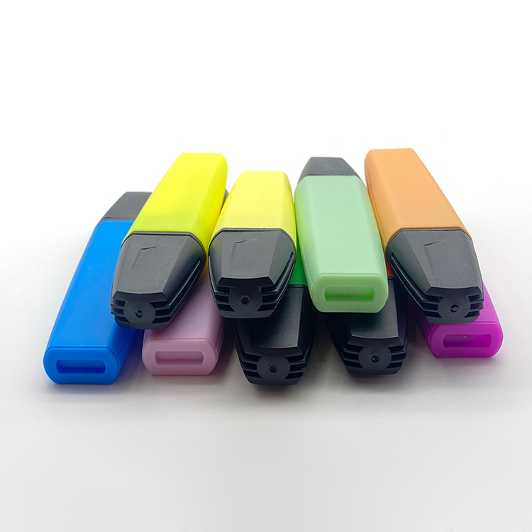 Supplier New Style Custom Brand Highlighter Pen Sets No Bleed Smooth Water-Based Ink Bright &amp; Soft Colors For Students