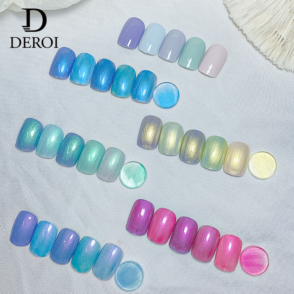 Deroi High Quality Top Coat Semi Permanent Soak Off Uv Gel Custom Logo Top Coat Uv Gel Long Lasting Gel Top Coat