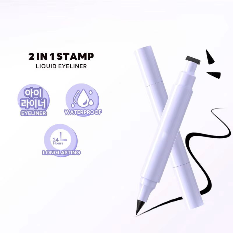 Purple Pen Case Diamond Shape Stamp Eyeliner Pen Ingredients
