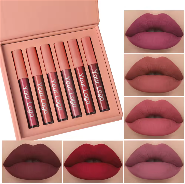 Private Label Your Logo Mineral Cream Waterproof Matte Non-stick Liquid Lipstick