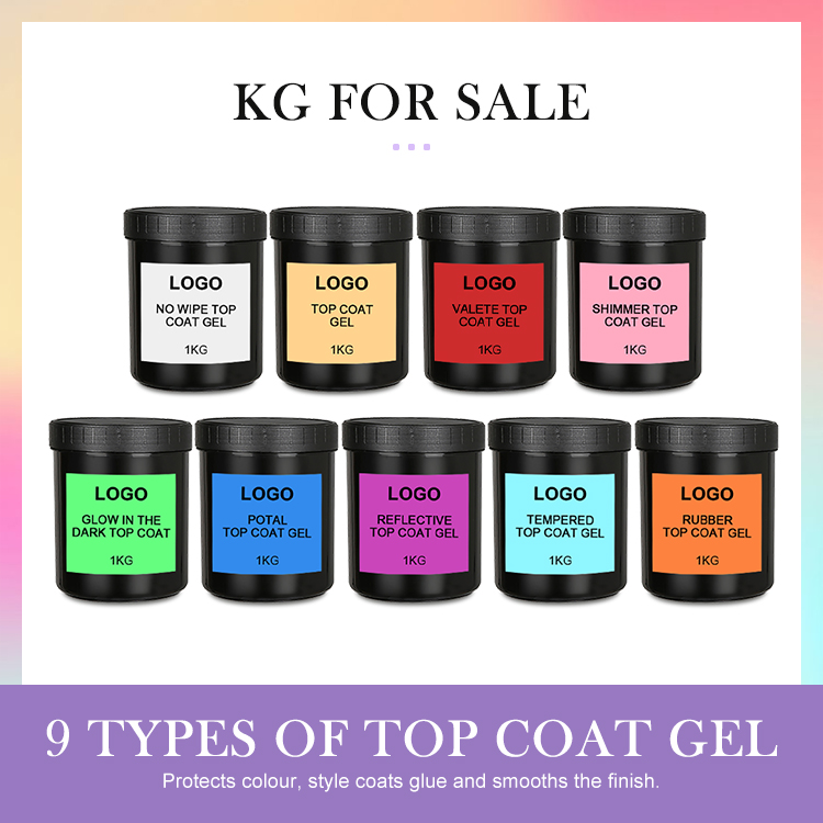 Caixuan 9 Types of Top Coat Bulk Capacity No Wipe Top Coat Tempered Top Coat
