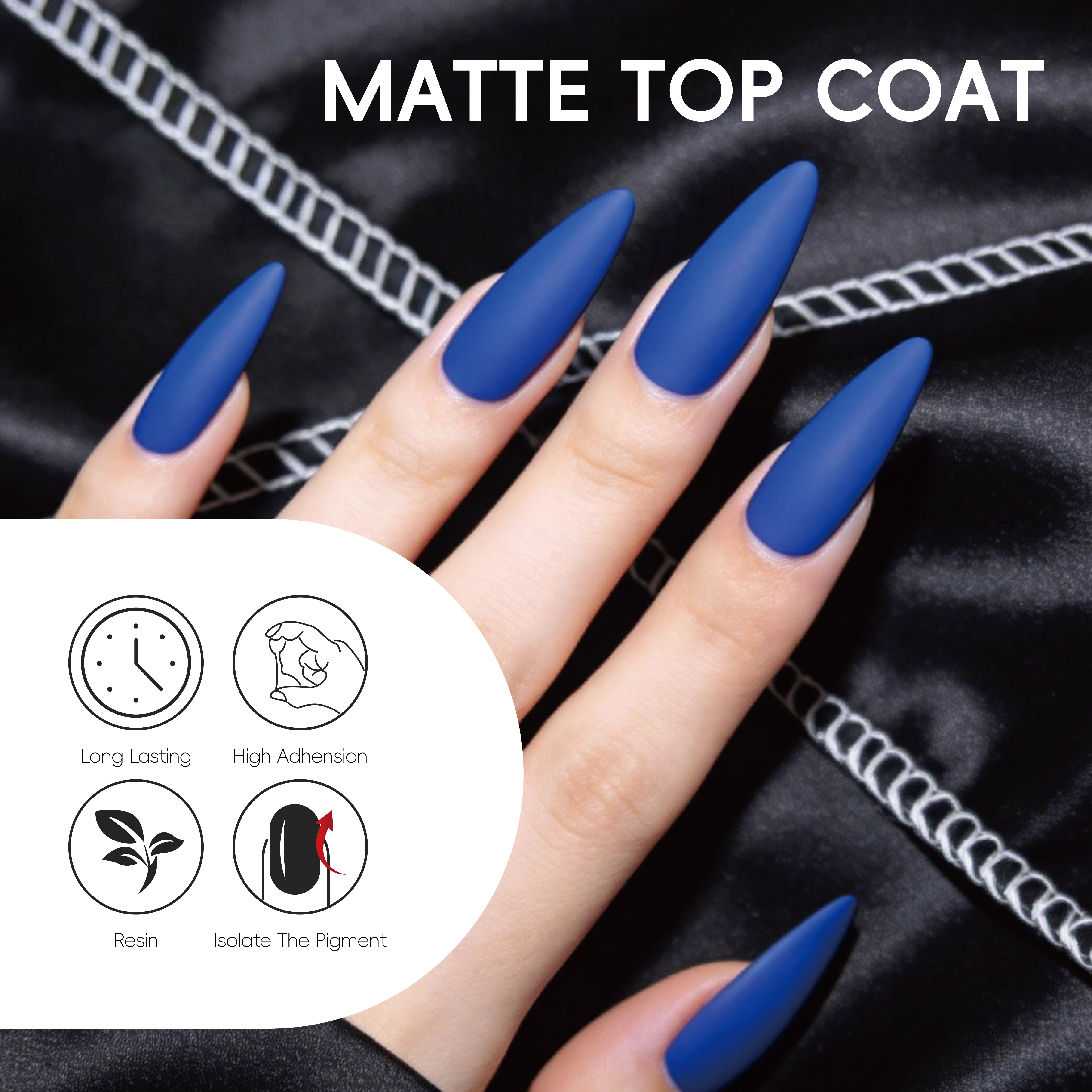 Aosmei HEMA Free TPO Free No Wipe Topcoat Primer Dustless Matte Velvet Matte Topcoat