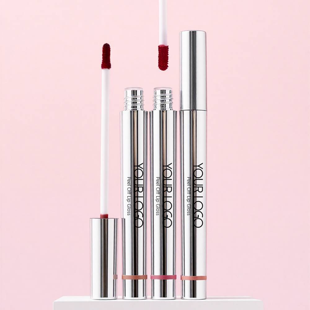 Wholesale Private Label Peel Off Lip Tint Stain 5 Colors Long Lasting Smudge-proof Non-transfer Peel Off Lip Gloss
