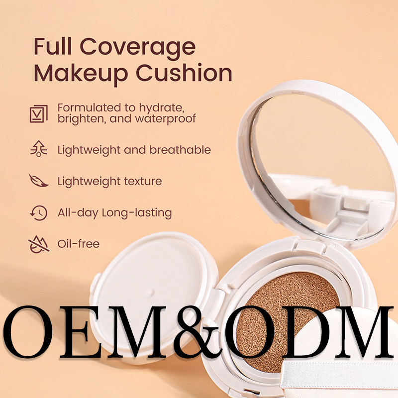 OEM ODM Oil Control Natural Vegan Whitening Matte Long Lasting 30ml Liquid Cosmetics Cushion Foundation Black Girls Customize