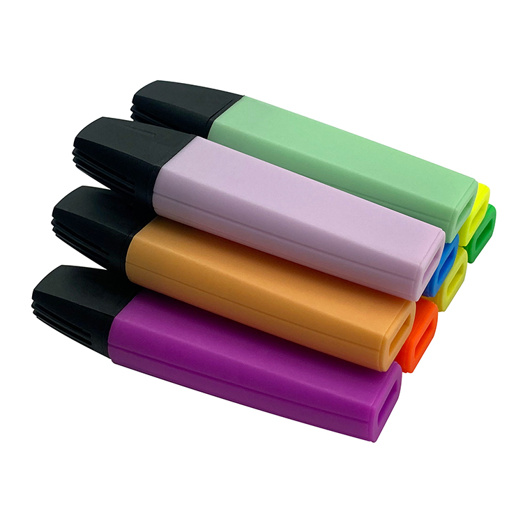 Supplier New Style Custom Brand Highlighter Pen Sets No Bleed Smooth Water-Based Ink Bright &amp; Soft Colors For Students