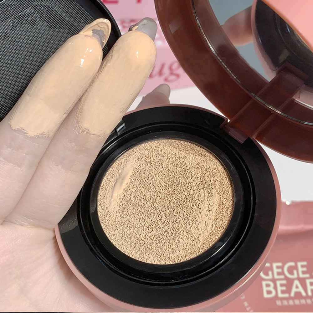 Gege Bear Custom Logo Waterproof Oil-Control Cream Cushion Foundation Matte Skin Full Coverage Long-Lasting Lightweight