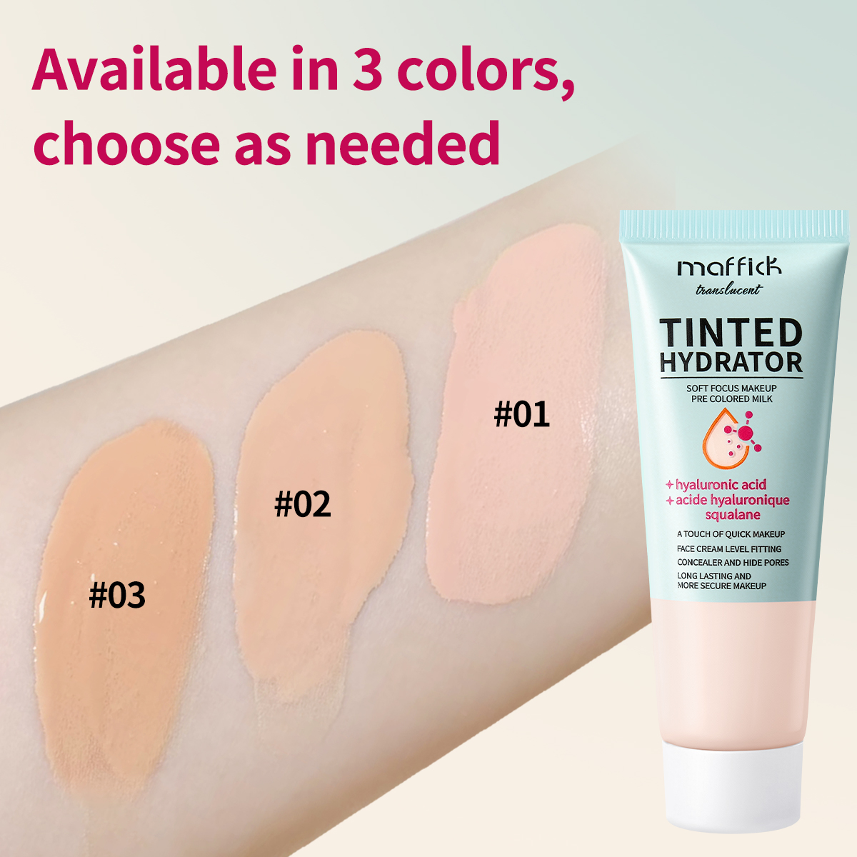 Maffick Private Label Vegan Concealer Cream Face Primer Transparent Moisturizing Makeup Base Custom Logo Pore Invisible