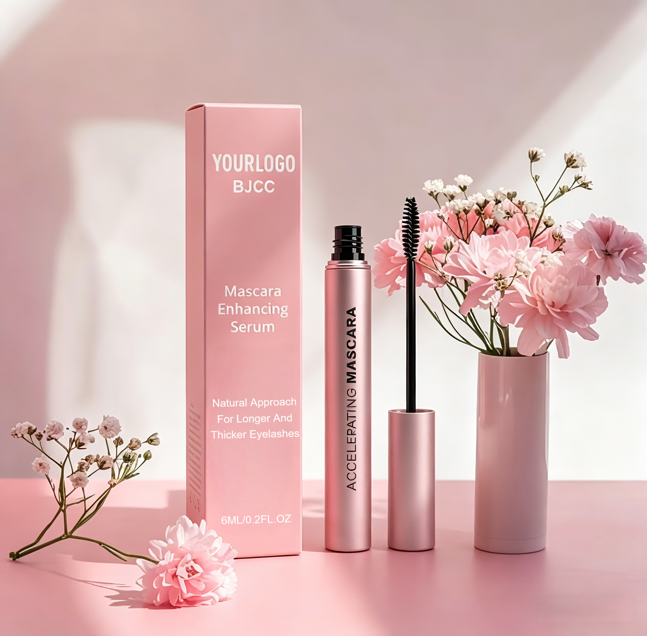 No Logo Unique Eyelash Extension Safe Waterproof Organic High Volume Vegan Eye Lash Lift 3D Fiber Tubing Mascara Private Label