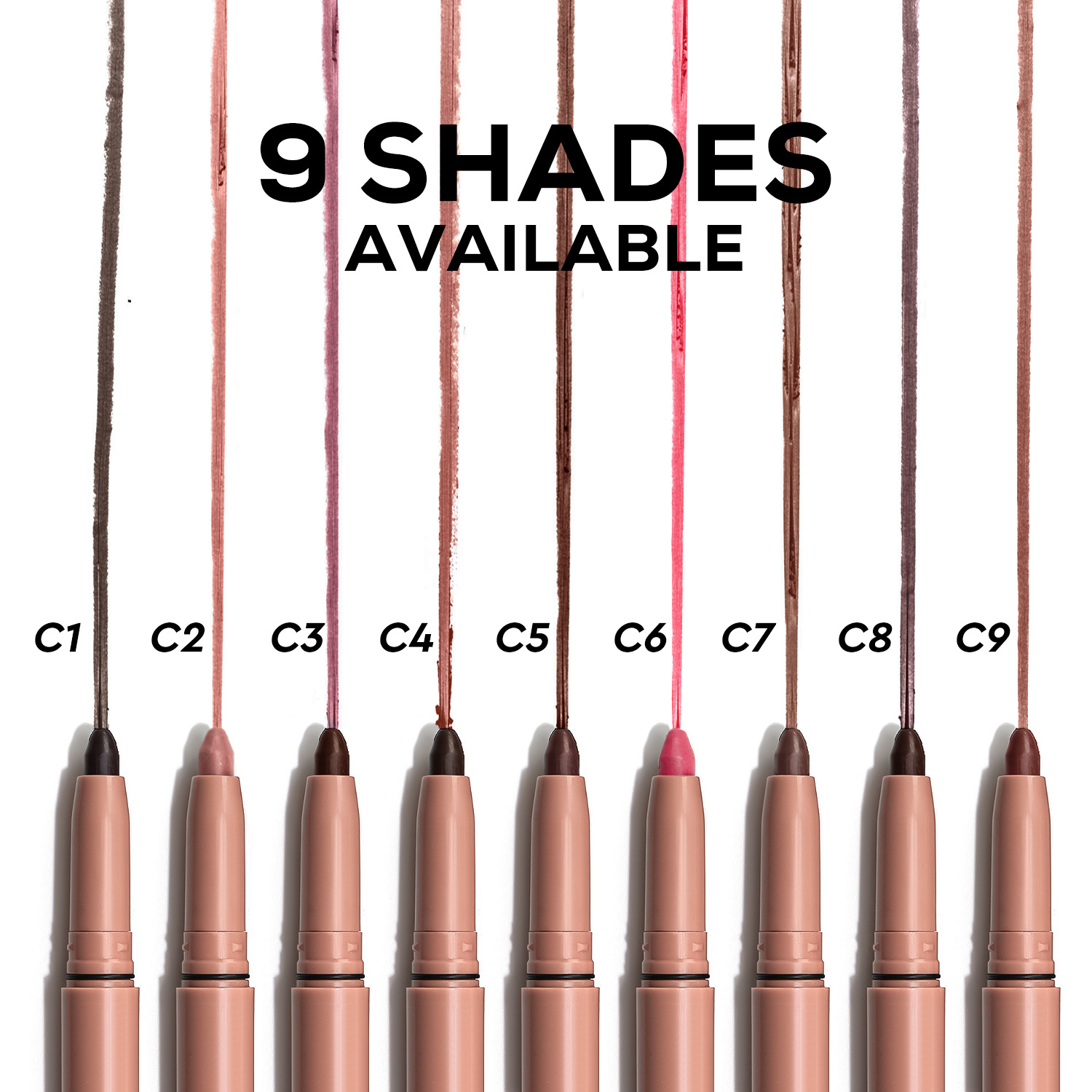 Hot Trend in Stock Matte Waterproof Long Lasting Ins Popular Lip Liner Retractable Low MOQ Private Label