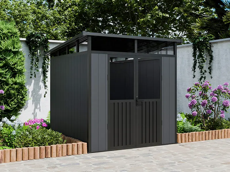 Best China Suppliers MiniStar WPC Outdoor Storage Shed with Lockable Door - Durable & Weatherproof Factory Direct Product, Products