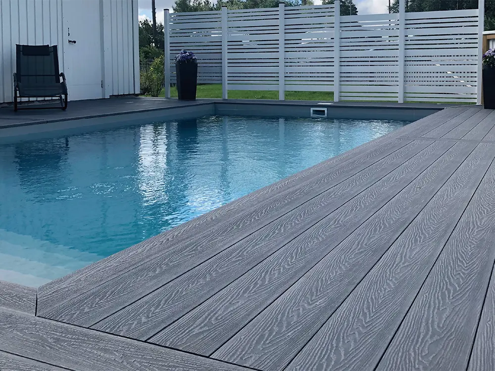 Best China Suppliers Factory Waterproof UV Resistant Composite Decking for Poolside EclipseGrain Factory, Product