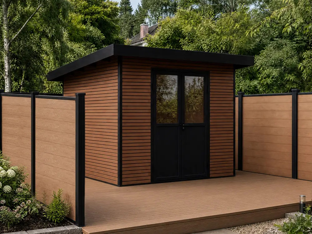 Decking and fencing combined for privacy