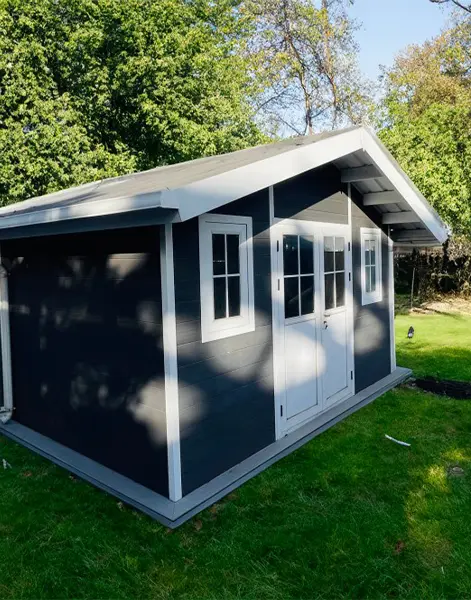 Composite garden shed project in Dallas, USA