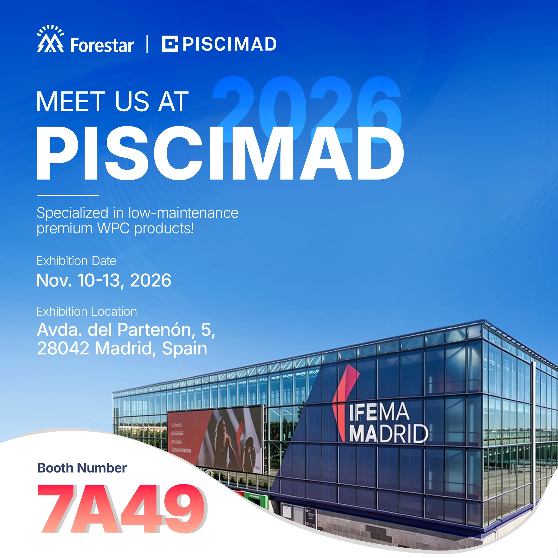 Forestar at PISCIMAD 2026 Madrid
