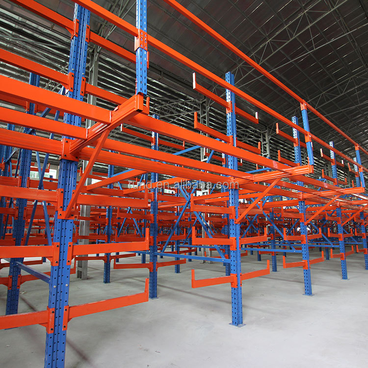 Heavy-Duty Boltless Galvanized Steel Pallet Rack Multi-Level Narrow Gravity Storage Shelves Efficient Warehouse Management GS