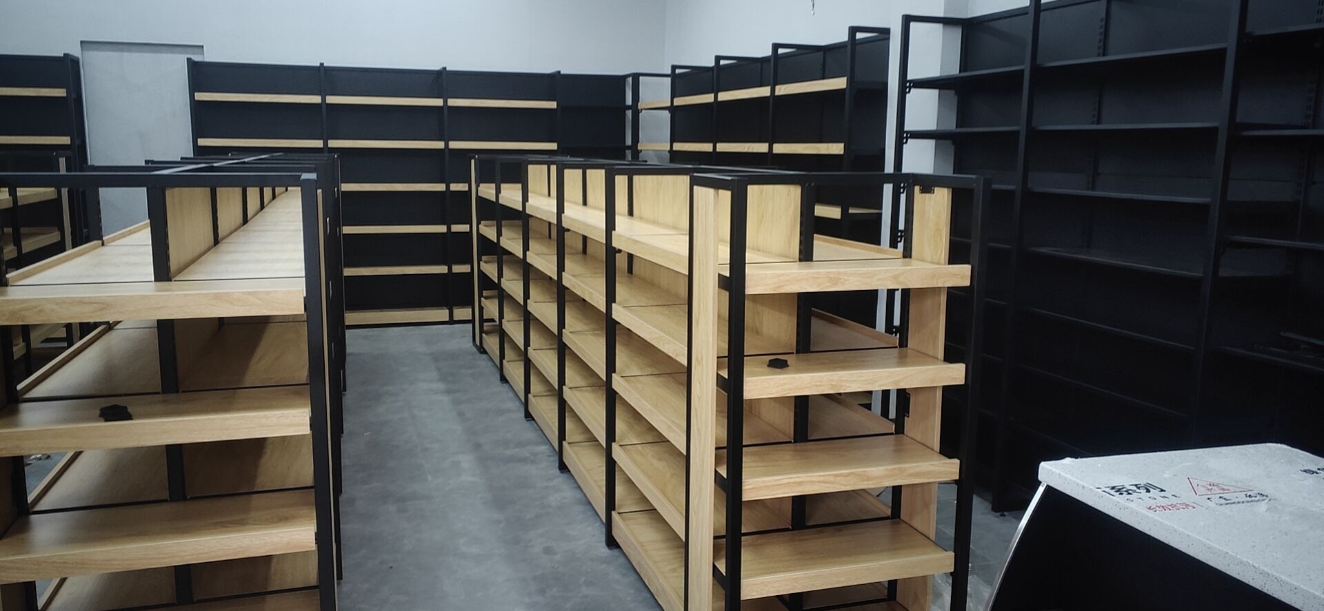 Wooden Shelving Supermarket Display Shelves Snack Boutique Stationery Store Shelves