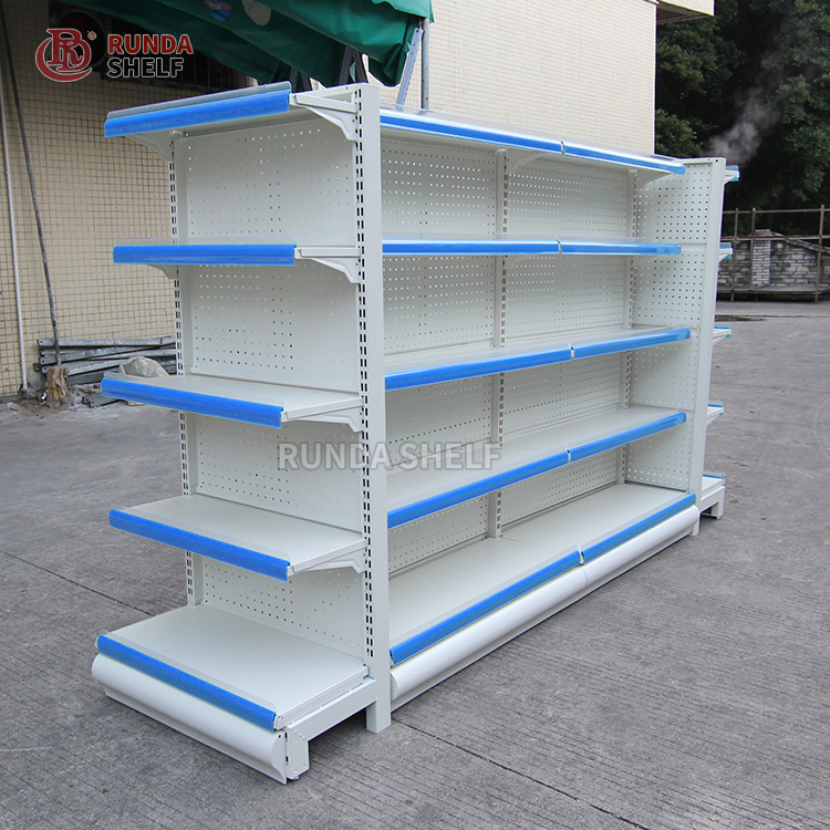 Customizable Logo Light Duty Metal Display Shelf for Convenience Stores Gas Stations Supermarkets Factory Supermarket Rack