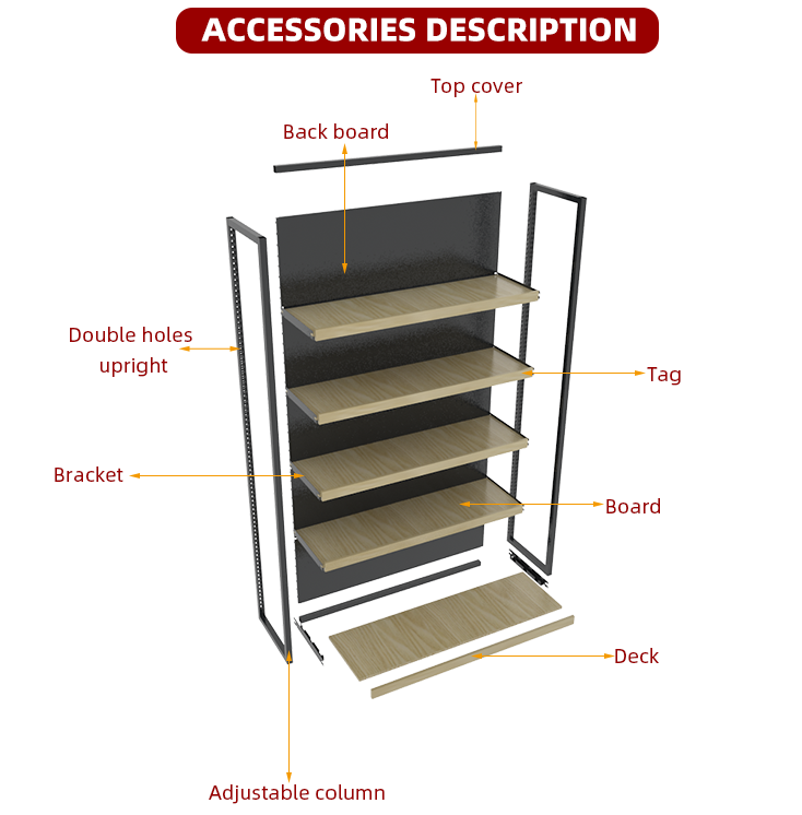 Shelf exploded view drawing