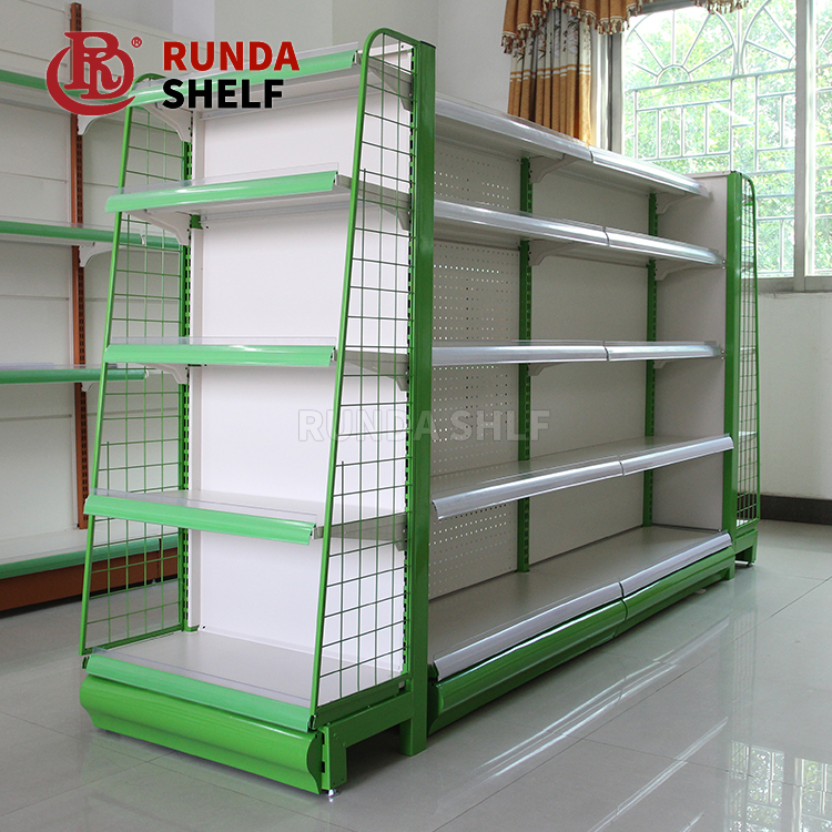 Customizable Logo Light Duty Metal Display Shelf for Convenience Stores Gas Stations Supermarkets Factory Supermarket Rack