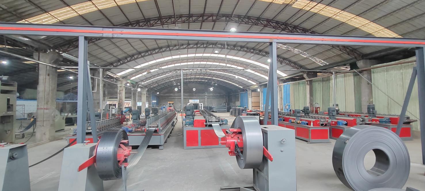 Industrial warehouse racking global supply chain loading