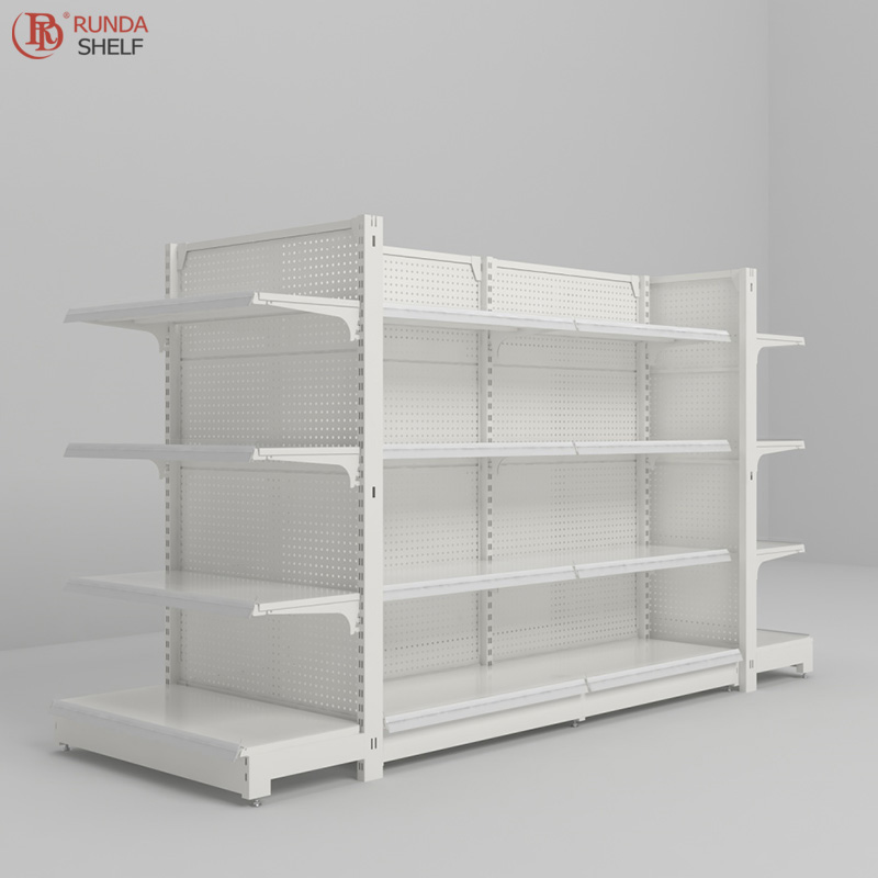 Metal  Gondola Shelving Display Rack Supermarket Shelf Equipment With Shop Design Shopping Shelf Supermarket Shelves  for Sale