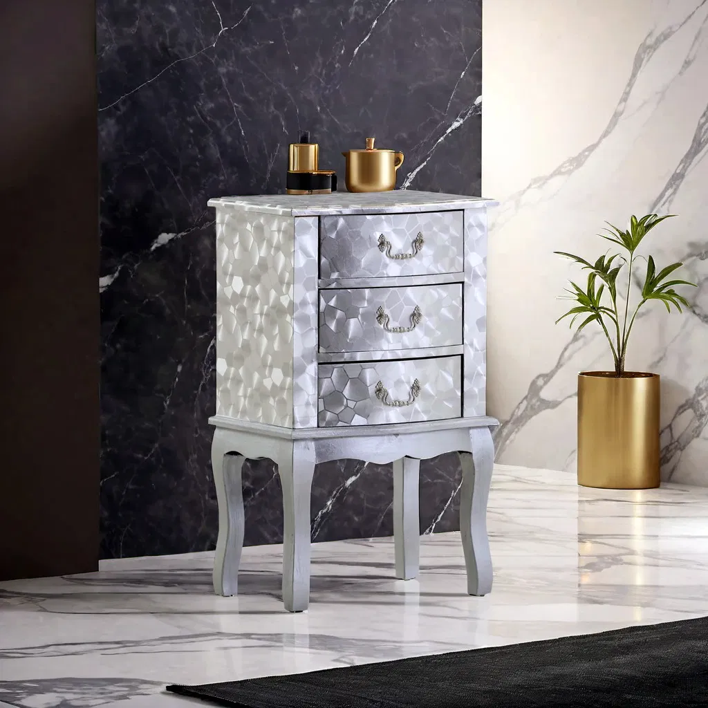 MDF Wood Nightstand View 3