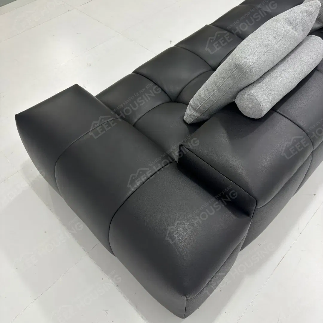 China Factory Supply Italian Minimalism Design Modern Living Room Modular Genuine Leather or Sectional Fabric Pixel Sofa Couch for Apartment