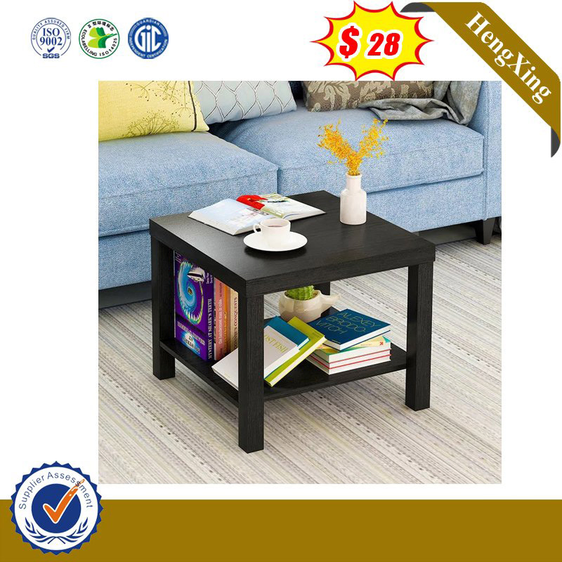 Simple Design Black Color Wooden Home Furniture Modern Side Coffee Table