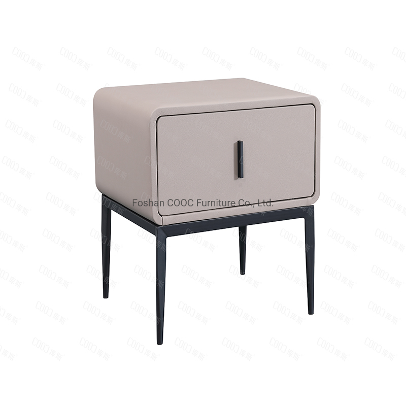 Modern European Style Bedroom Furniture Artificial Leather Nightstands