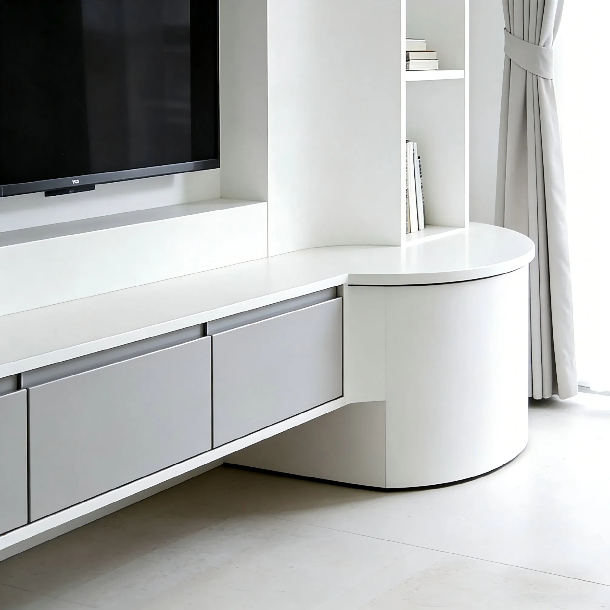 High Performance Popular Acrylic Living Room TV Cabinet Stand Unit