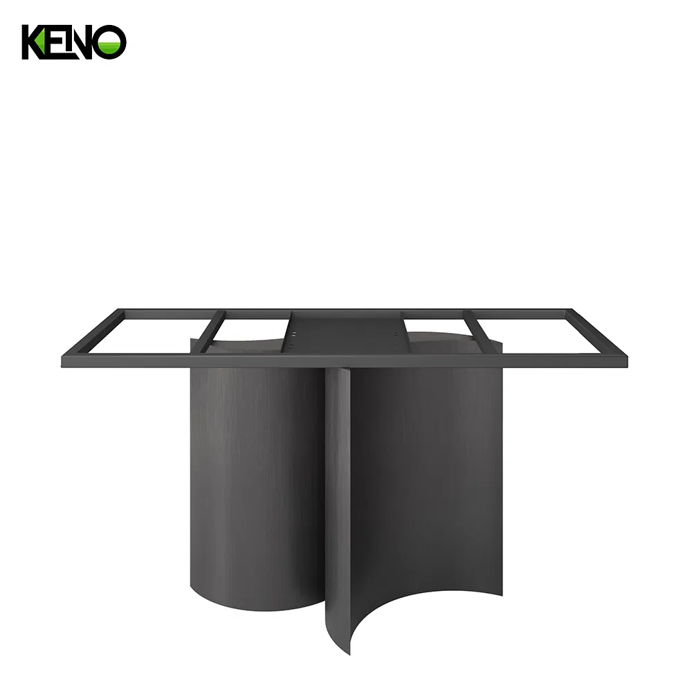 Modern 10 Chairs Set Black Base Marble Ceramic Sintered Stone Dining Table