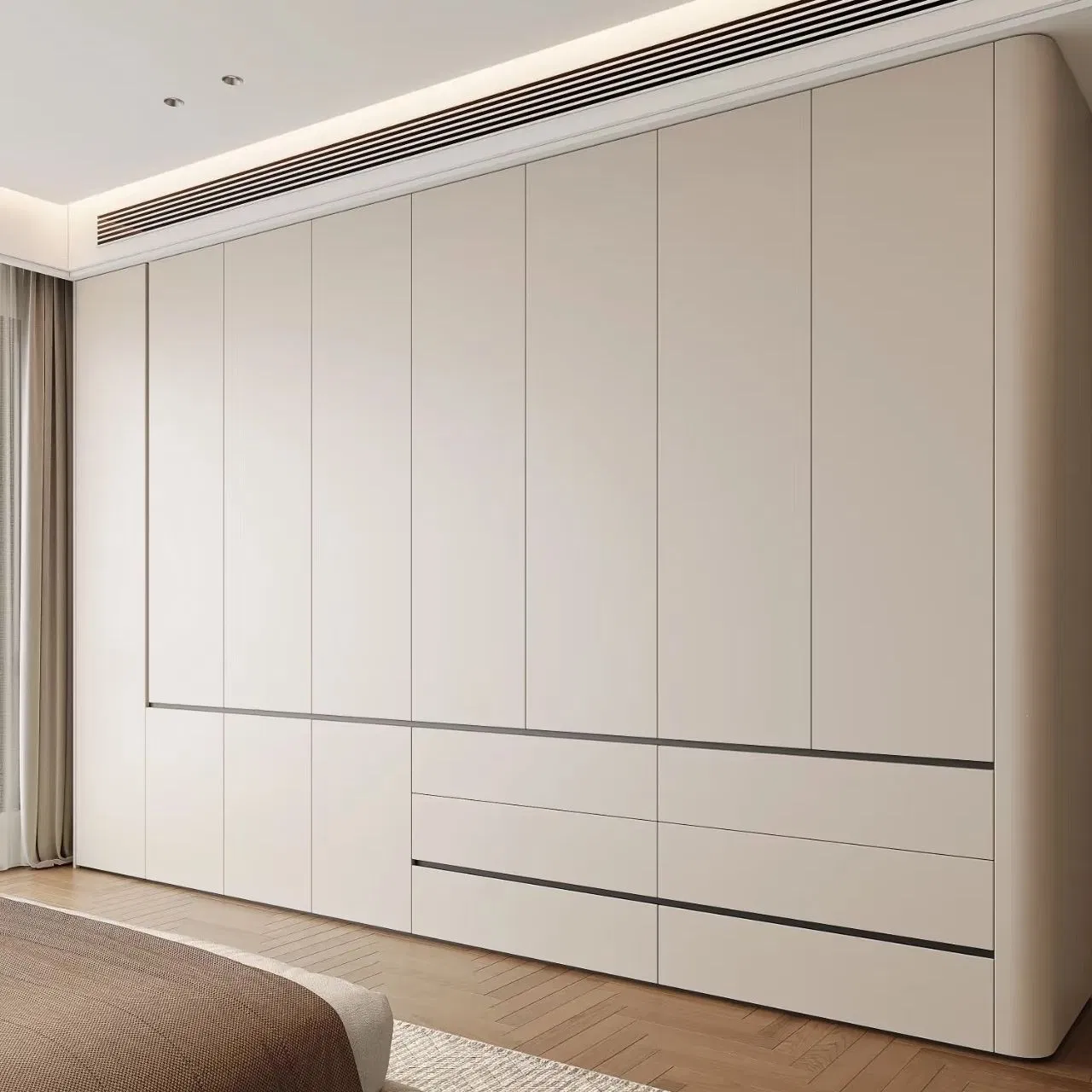 Modern Wardrobe Cabinet Bedroom Custom Closet Furniture Wood Storage