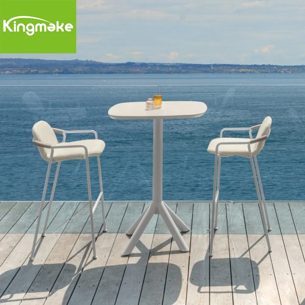Garden Furniture Luxury Furniture Aluminum and Rope Outdoor Bar Stools